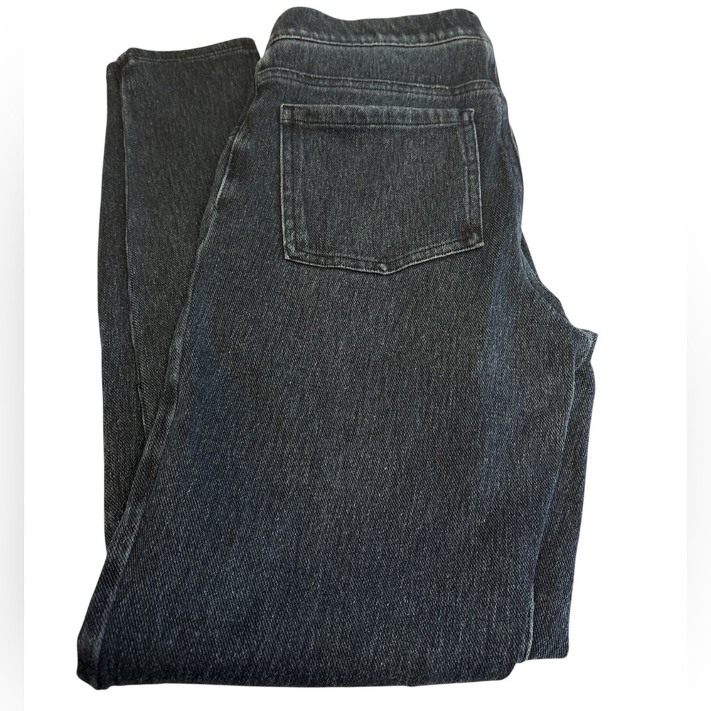 Spanx Jean-ish leggings pull on ankle length pockets sits @natural waist Sz S